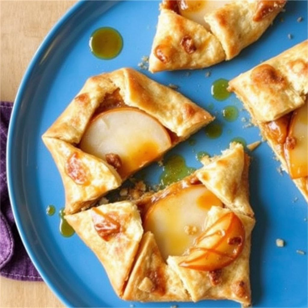 Spiced Pear and Cardamom Galette with Honey Glaze