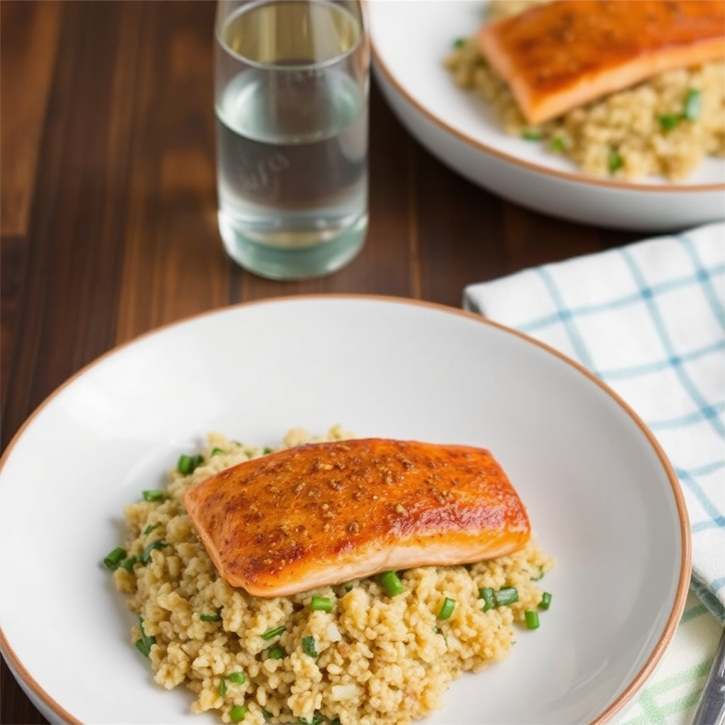 Spiced Salmon with Coconut-Lime Quinoa