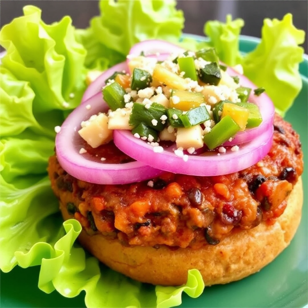 Spicy Black Bean & Sweet Potato Burgers