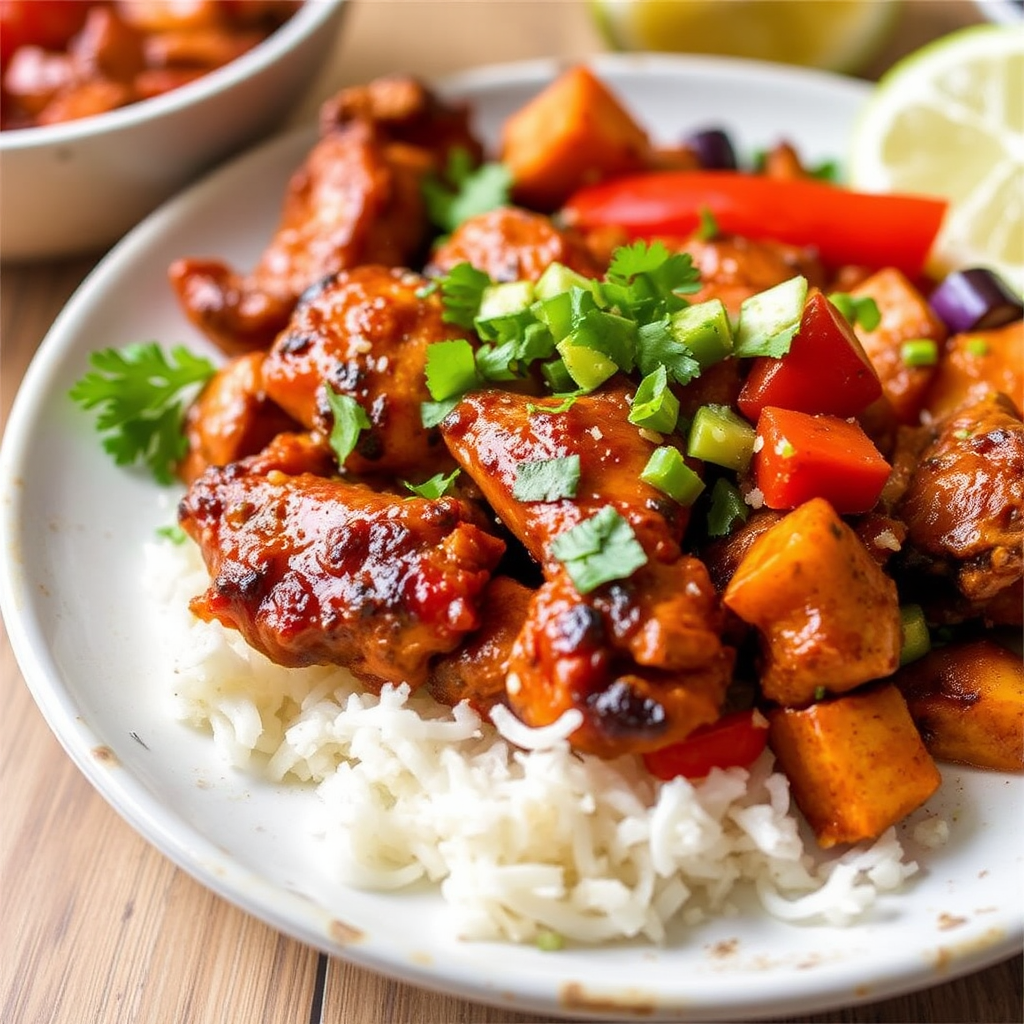 Spicy Jamaican Jerk Chicken Fajitas