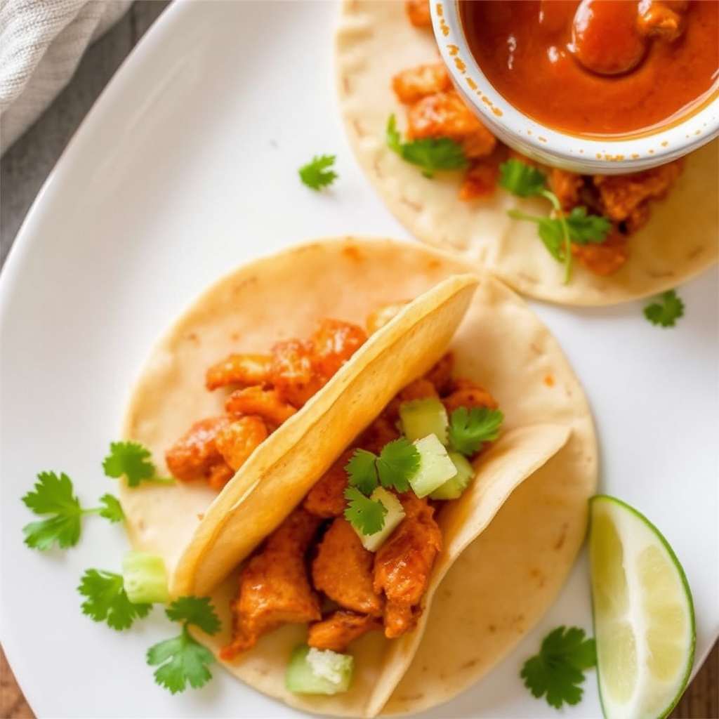 Spicy Korean Chicken Tacos