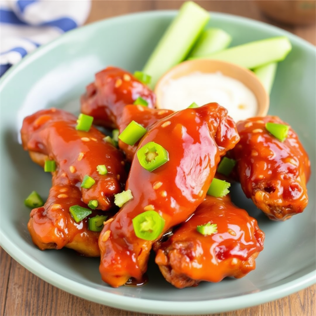 Spicy Pineapple-Jalapeño BBQ Sauce Chicken Wings