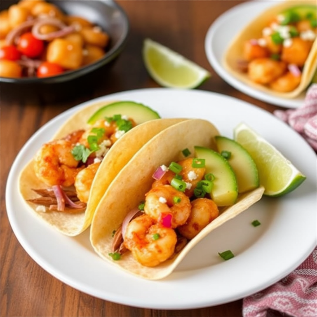 Spicy Pineapple Shrimp Tacos