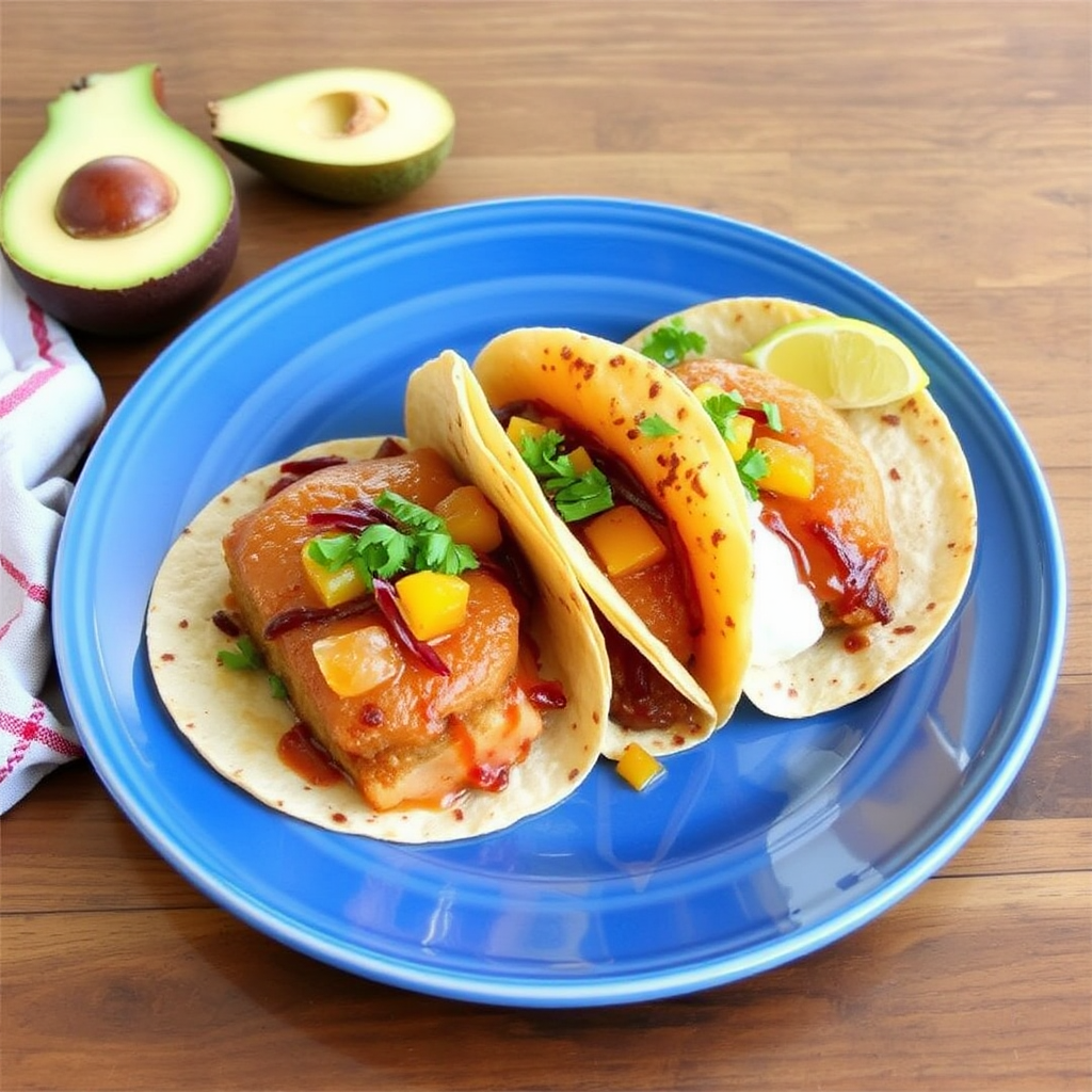 Spicy Pineapple Upside-Down Cake Tacos