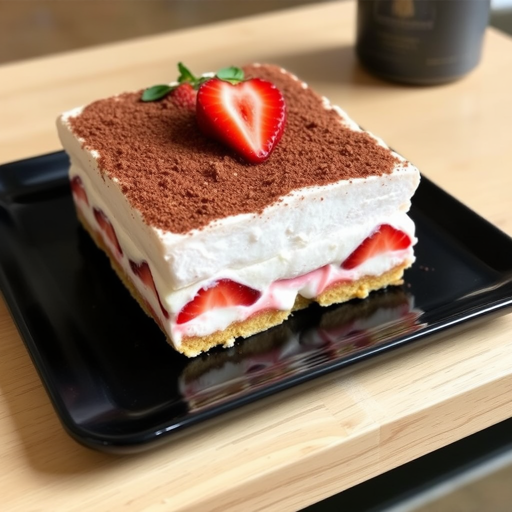 Strawberry Cream Tiramisu