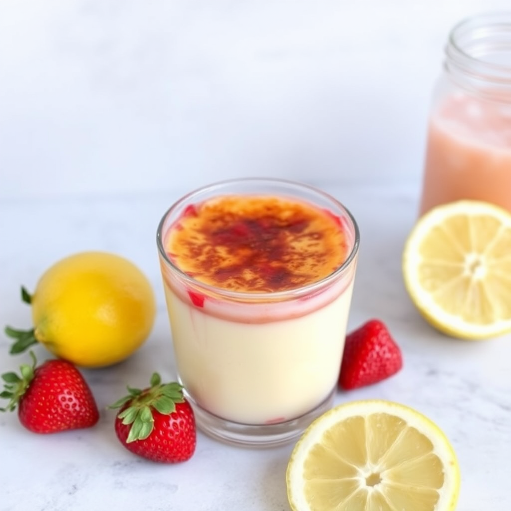 Strawberry Lemonade Crème Brûlée