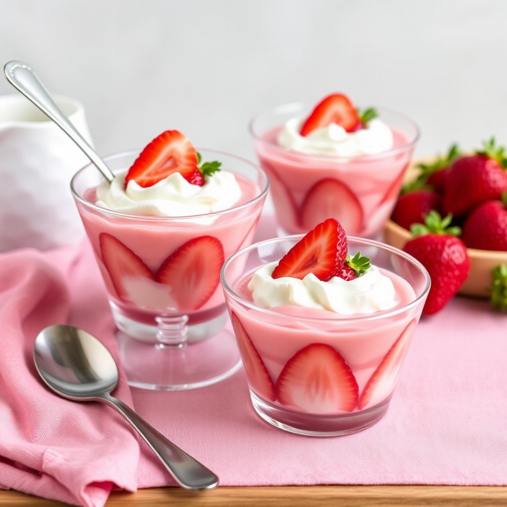 Strawberry Shortcake Panna Cotta