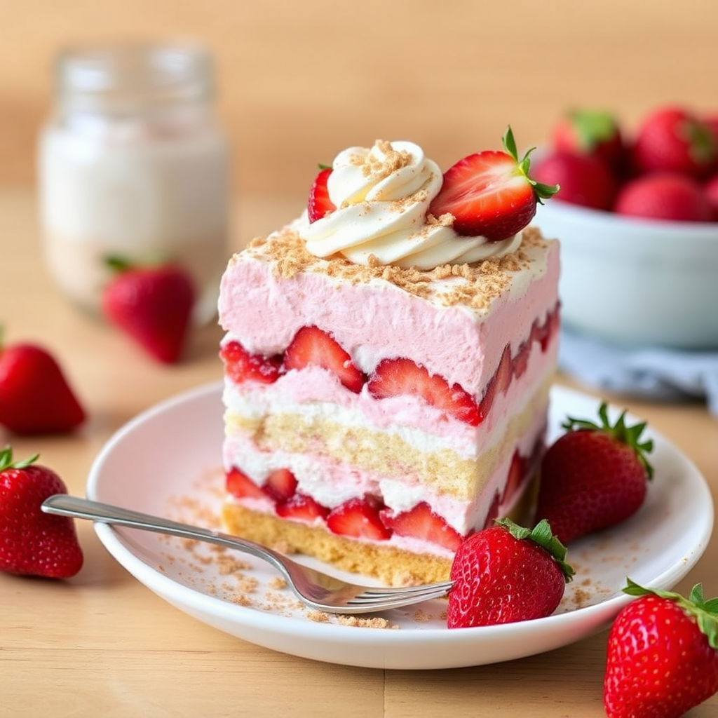 Strawberry Shortcake Tiramisu