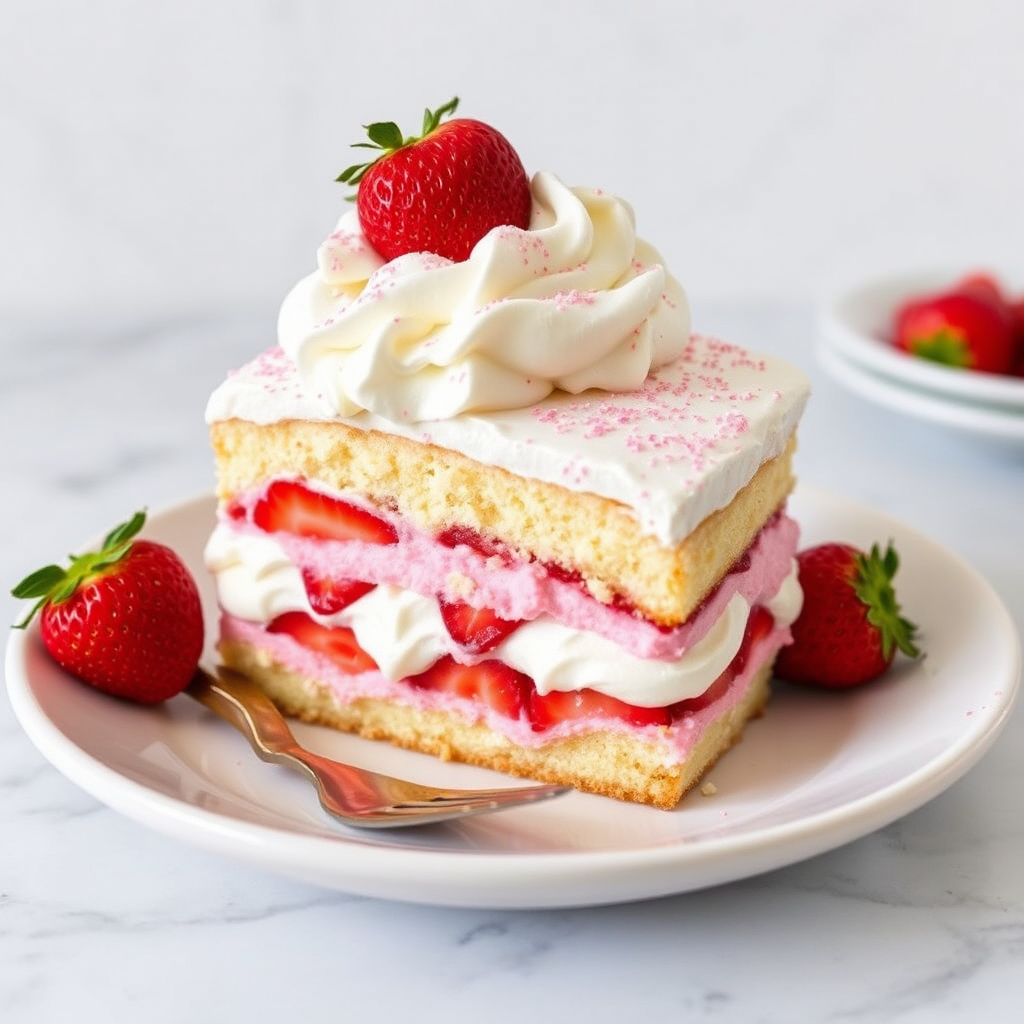 Strawberry Shortcake Tres Leches Cake