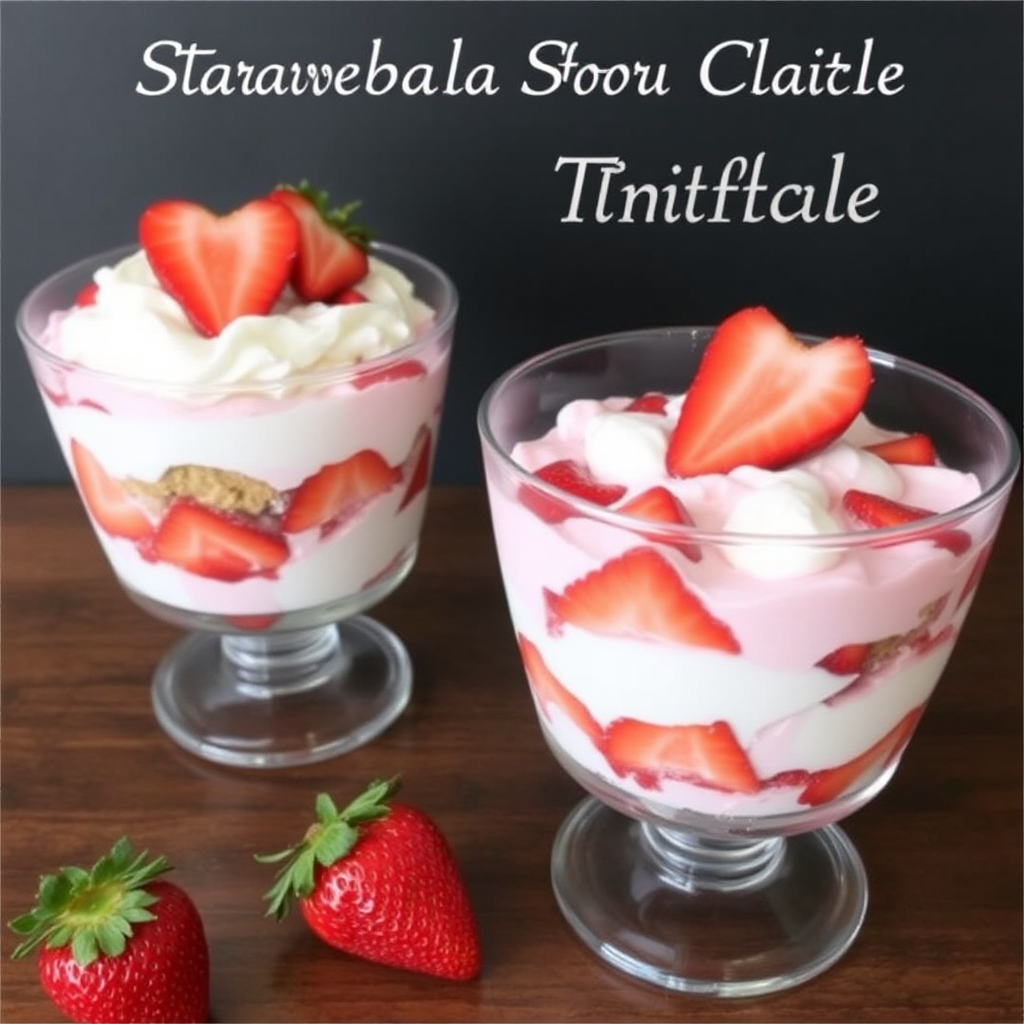 Strawberry Shortcake Trifle