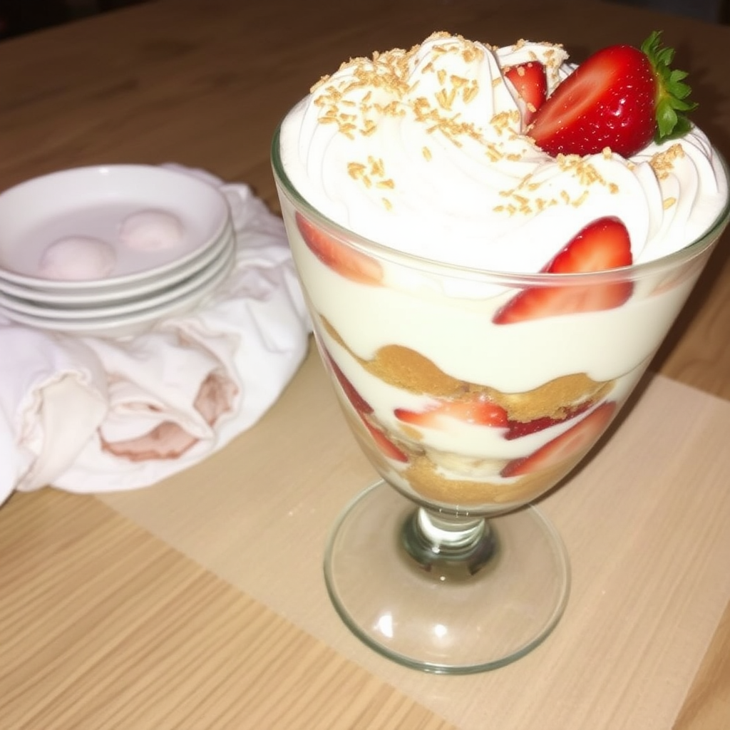 Strawberry Tiramisu Trifle