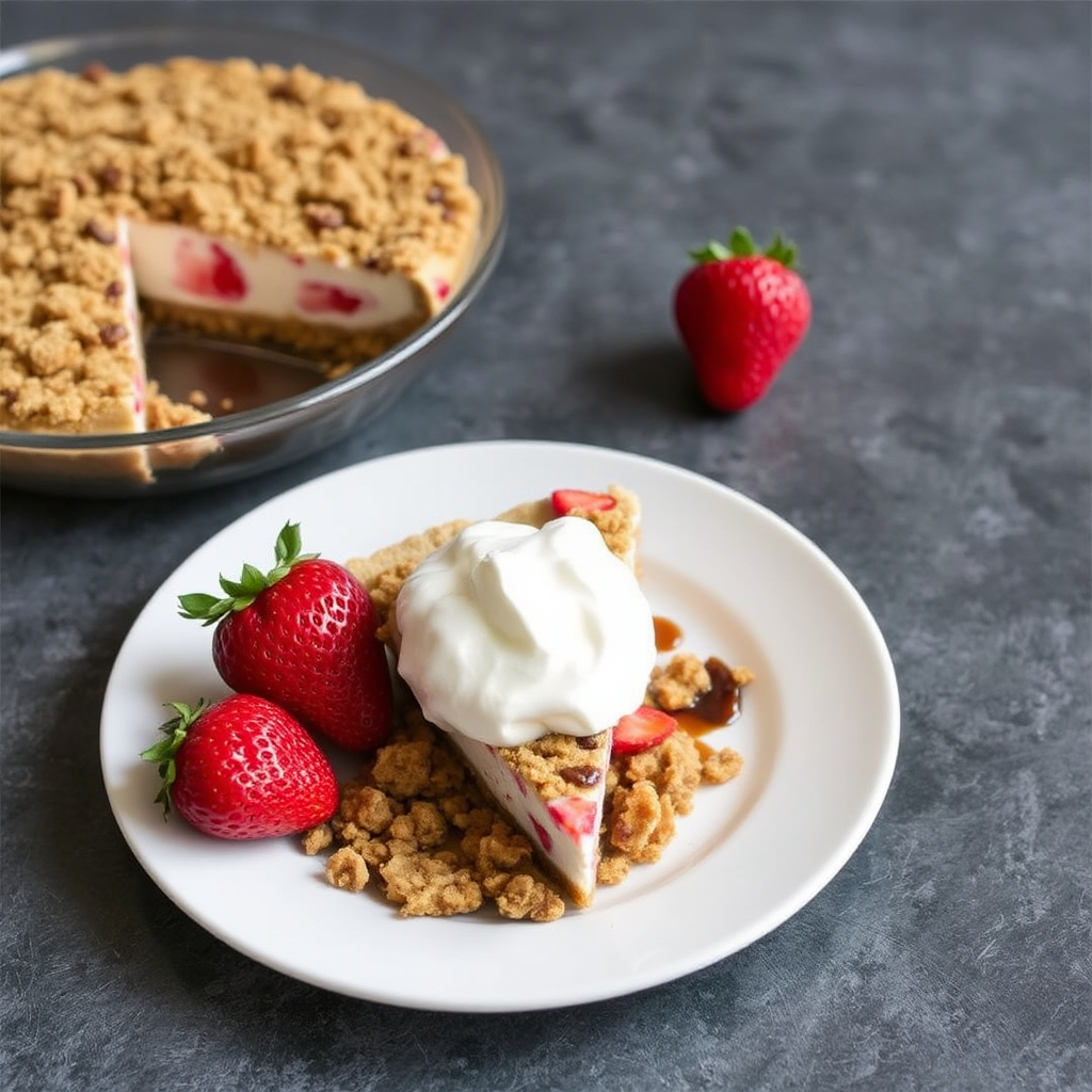 Strawberry and Balsamic Cheesecake Crumble