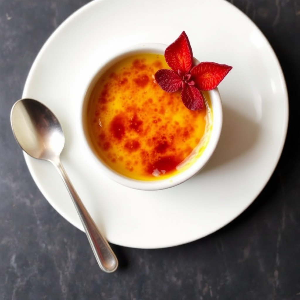 Sunset Saffron Crème Brûlée