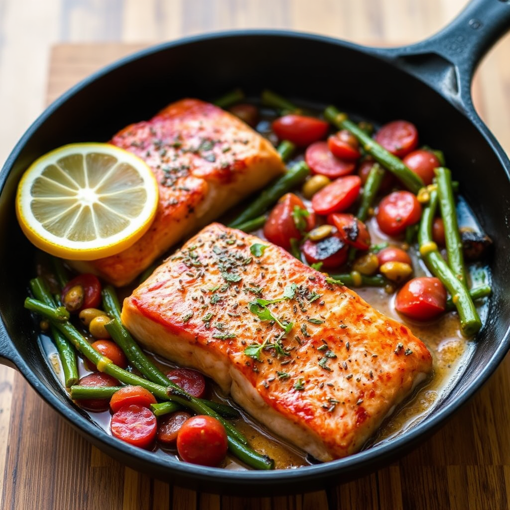 Sunset Salmon Skillet