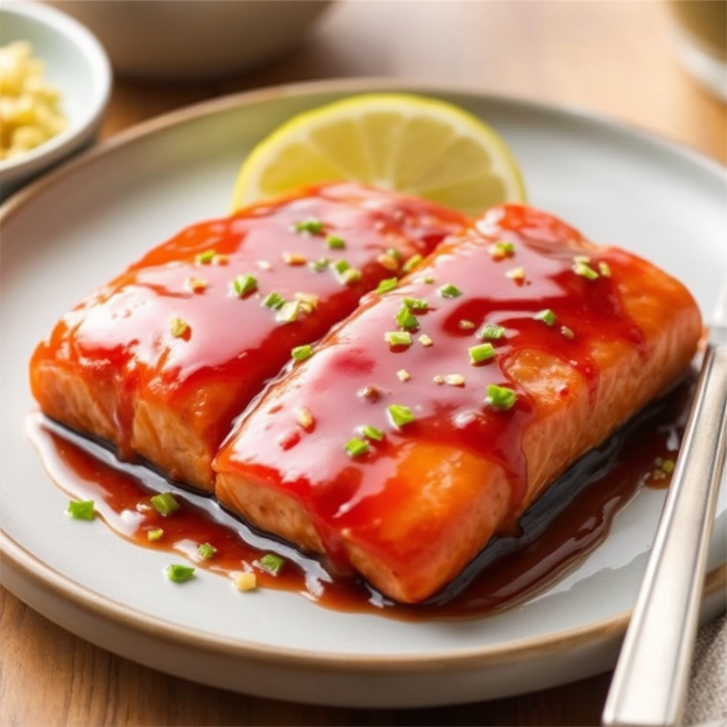 Sweet & Spicy Salmon with Ginger-Lime Glaze