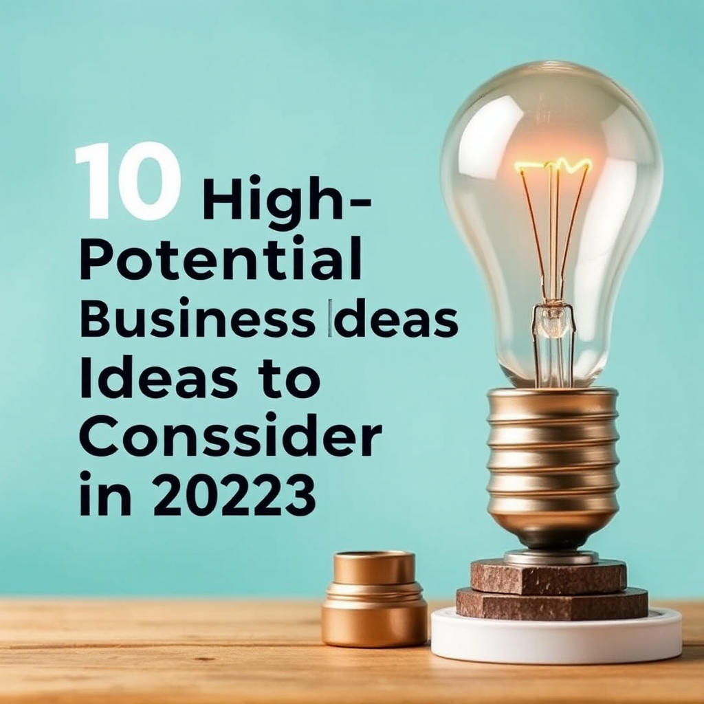 10 High-Potential Business Ideas to Consider in 2023