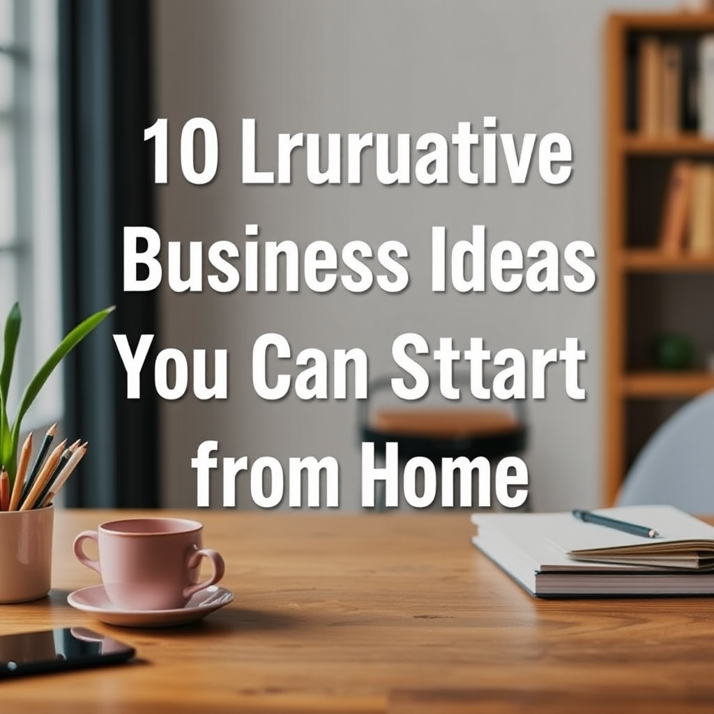 10 Lucrative Business Ideas You Can Start from Home