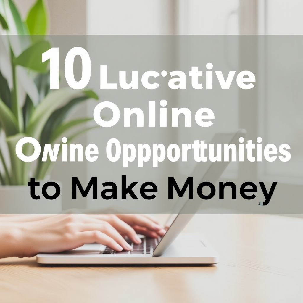 10 Lucrative Online Opportunities to Make Money from Home