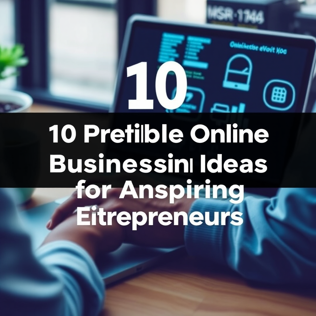 10 Profitable Online Business Ideas for Aspiring Entrepreneurs