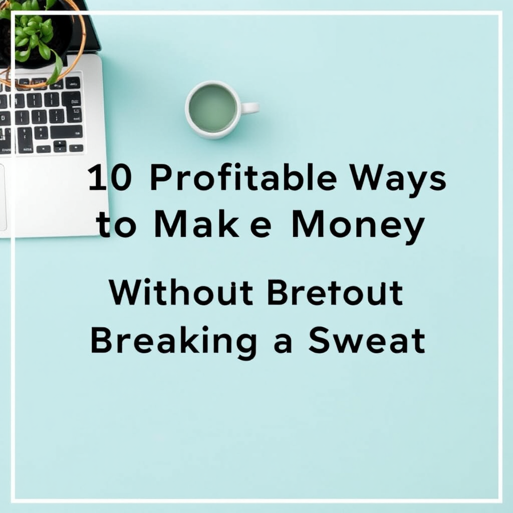 10 Profitable Ways to Make Money Online Without Breaking a Sweat