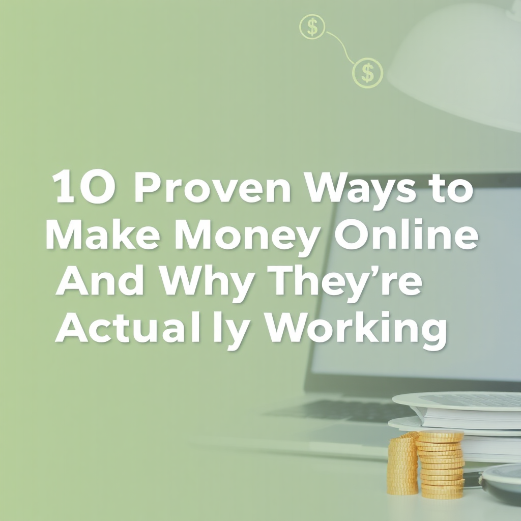 10 Proven Ways to Make Money Online (And Why They're Actually Working)