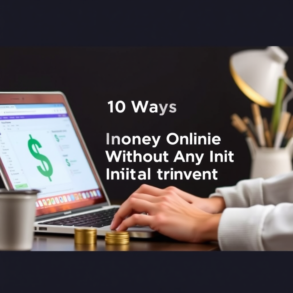 10 Ways to Make Money Online Without Any Initial Investment