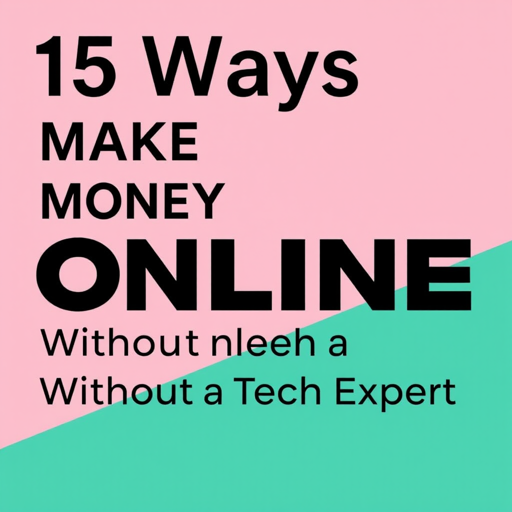 15 Ways to Make Money Online Without Being a Tech Expert