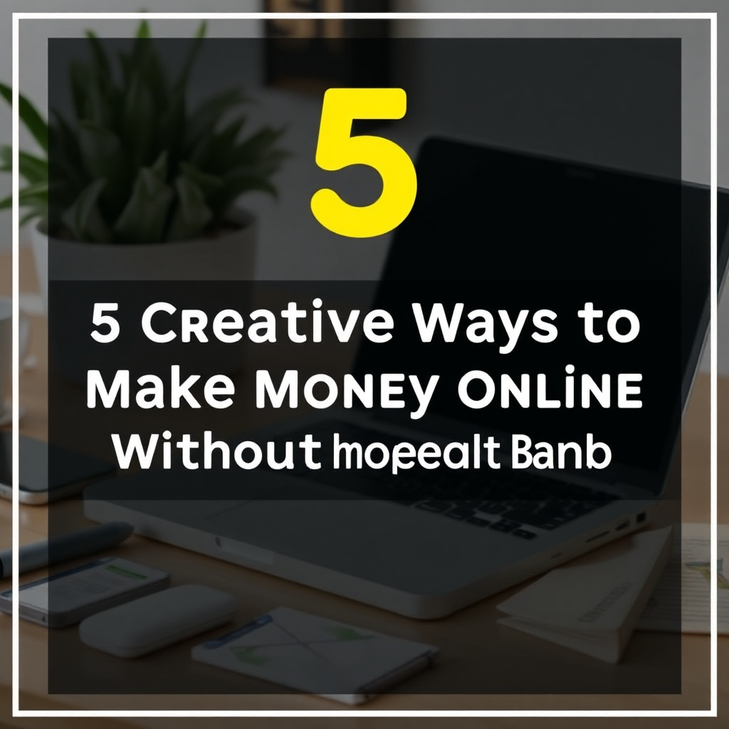 5 Creative Ways to Make Money Online Without Breaking the Bank