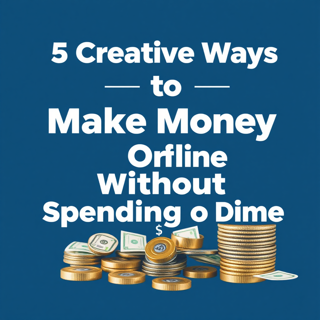 5 Creative Ways to Make Money Online Without Spending a Dime