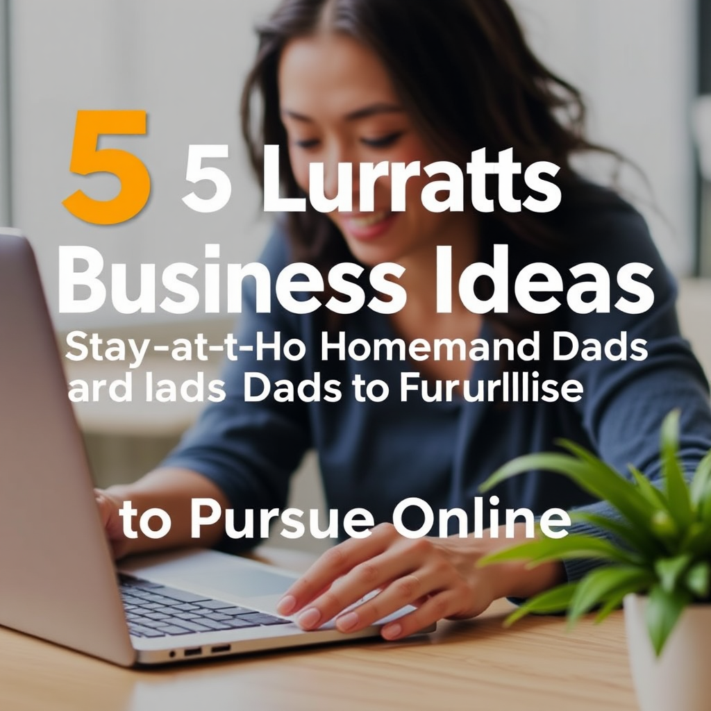 5 Lucrative Business Ideas for Stay-at-Home Moms and Dads to Pursue Online