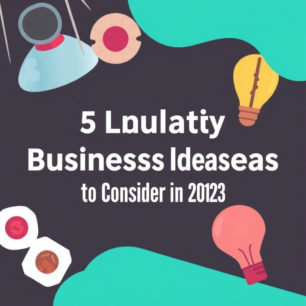 5 Lucrative Business Ideas to Consider in 2023