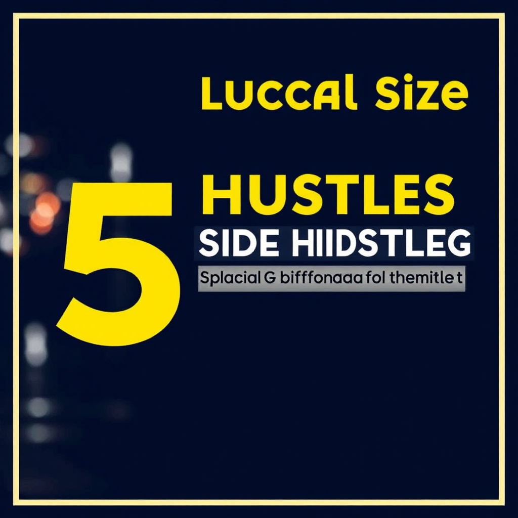 5 Lucrative Side Hustles to Boost Your Income and Lifestyle