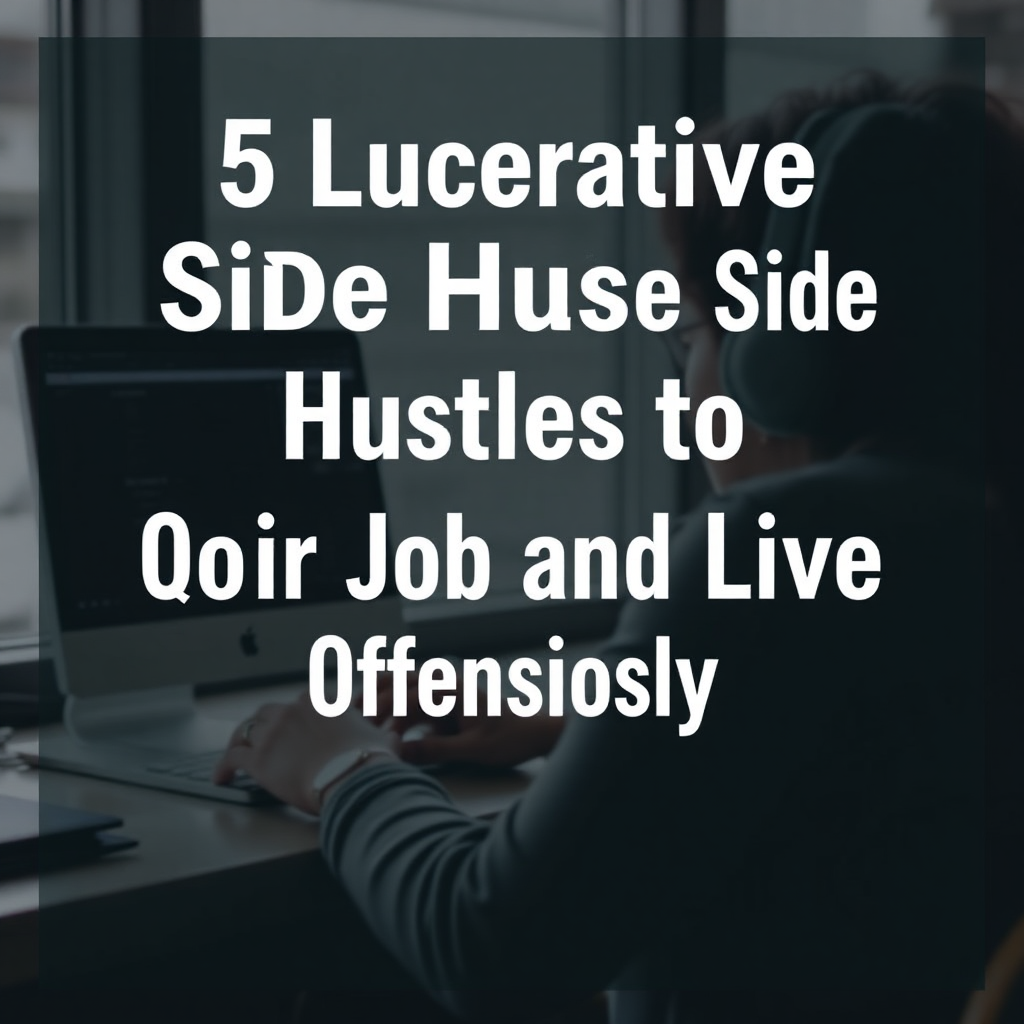 5 Lucrative Side Hustles to Quit Your Job and Live Offensively