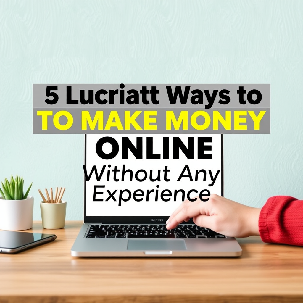 5 Lucrative Ways to Make Money Online Without Any Experience