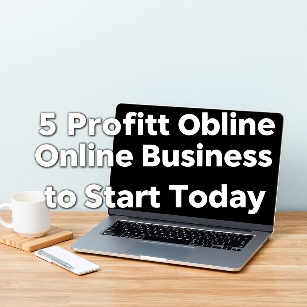 5 Profitable Online Business Ideas to Start Today