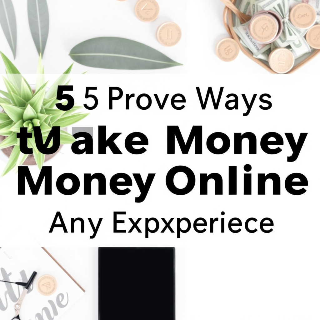 5 Proven Ways to Make Money Online Without Any Experience