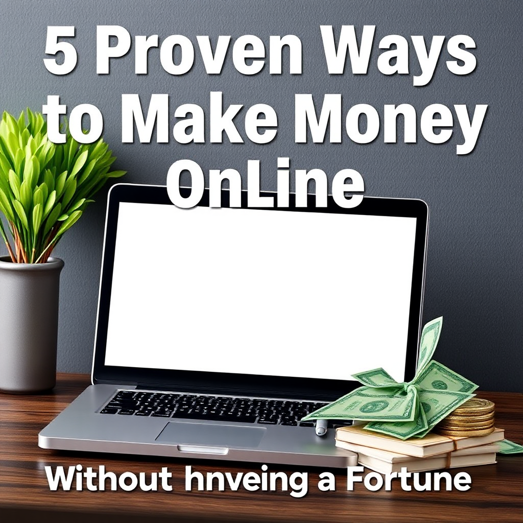 5 Proven Ways to Make Money Online Without Investing a Fortune