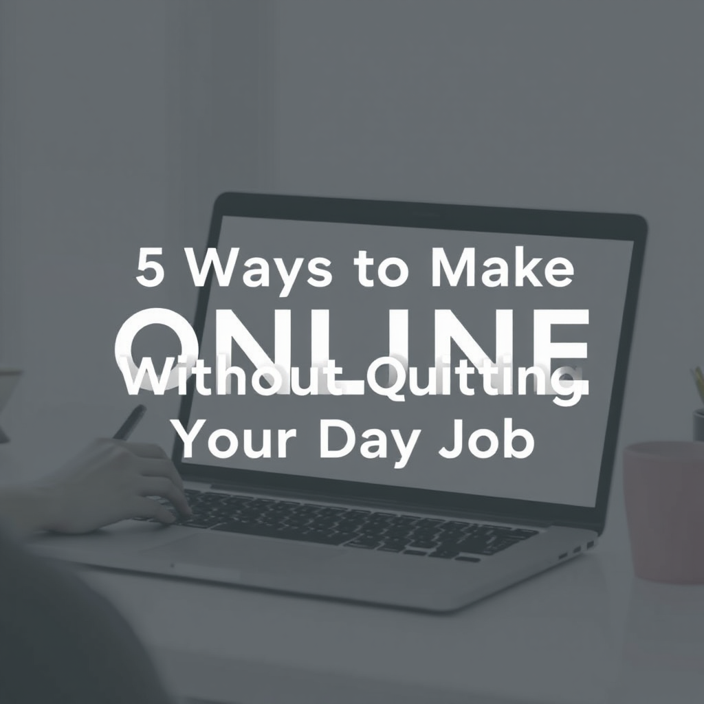 5 Ways to Make Money Online Without Quitting Your Day Job