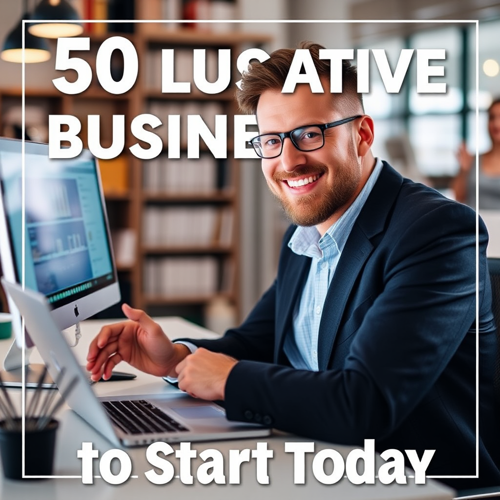 50 Lucrative Business Ideas to Start Today