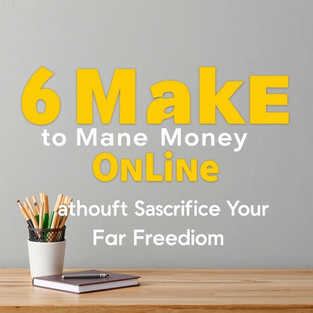 6 Proven Ways to Make Money Online Without Sacrificing Your Freedom