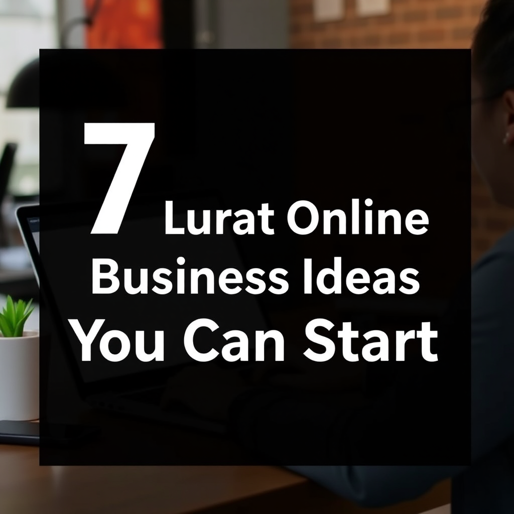 7 Lucrative Online Business Ideas You Can Start Today