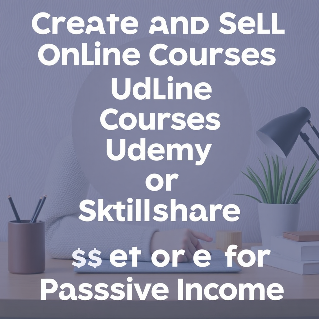 Create and Sell Online Courses on Udemy or Skillshare for Passive Income