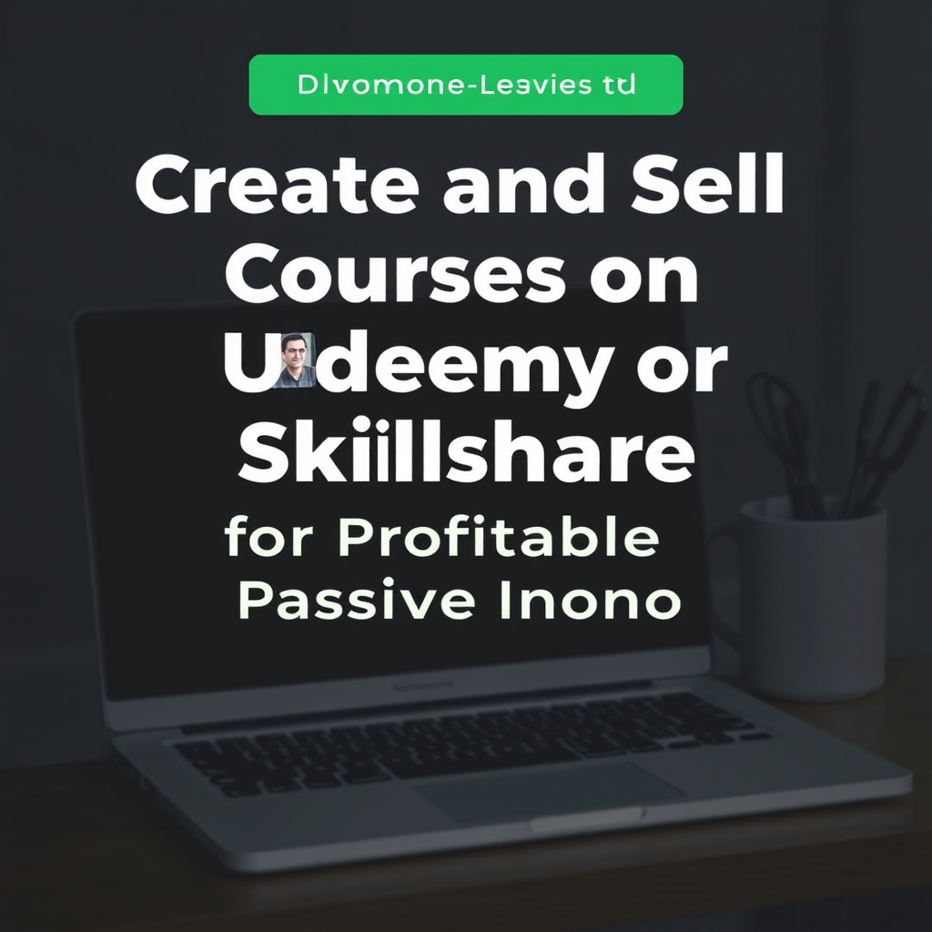 Create and Sell Online Courses on Udemy or Skillshare for Profitable Passive Income