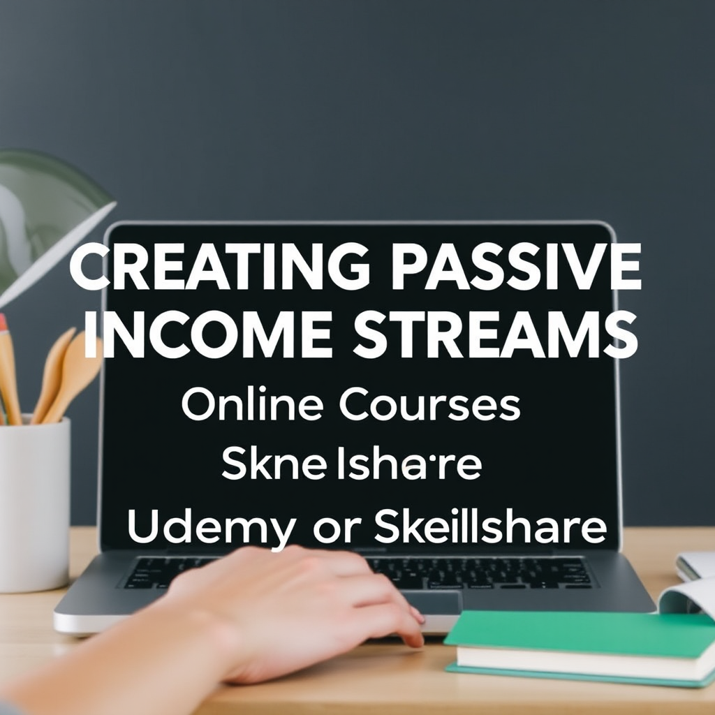 Creating Passive Income Streams Through Online Courses on Udemy or Skillshare