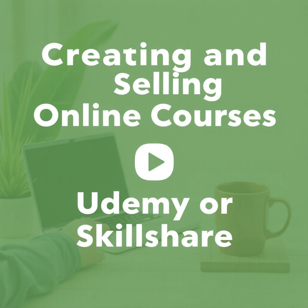 Creating and Selling Online Courses on Udemy or Skillshare