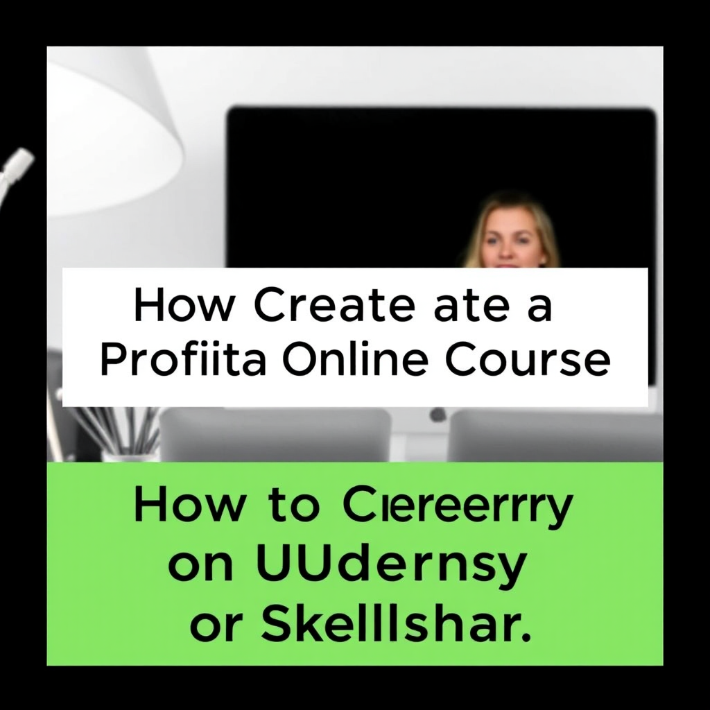 How to Create a Profitable Online Course on Udemy or Skillshare