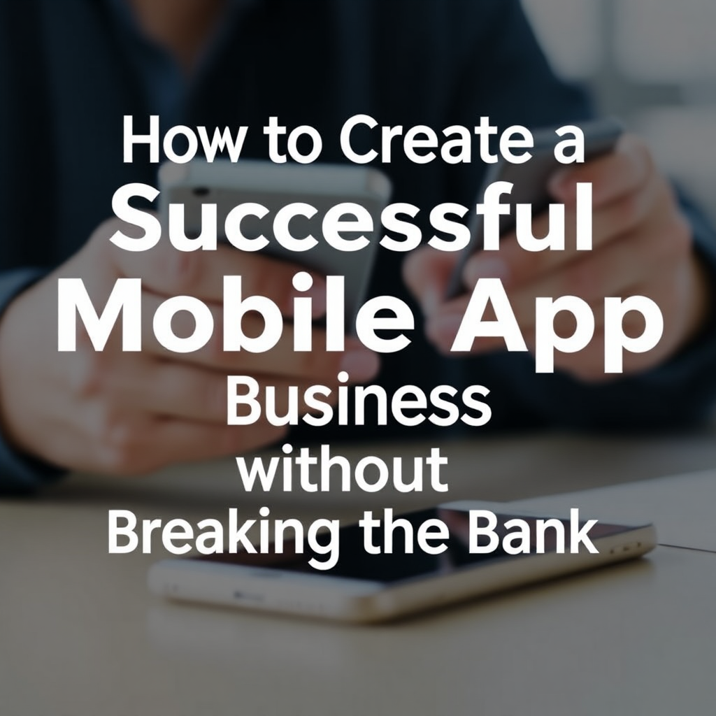 How to Create a Successful Mobile App Business Without Breaking the Bank