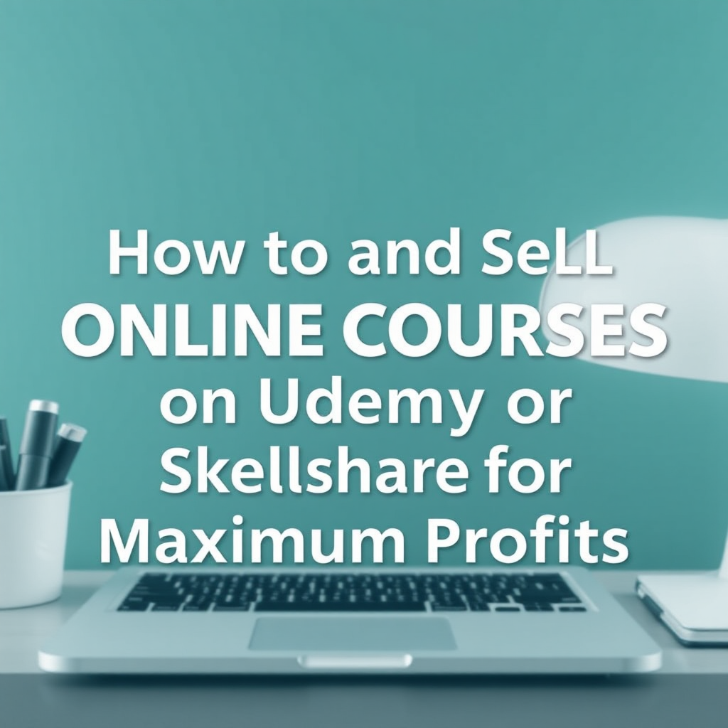 How to Create and Sell Online Courses on Udemy or Skillshare for Maximum Profits