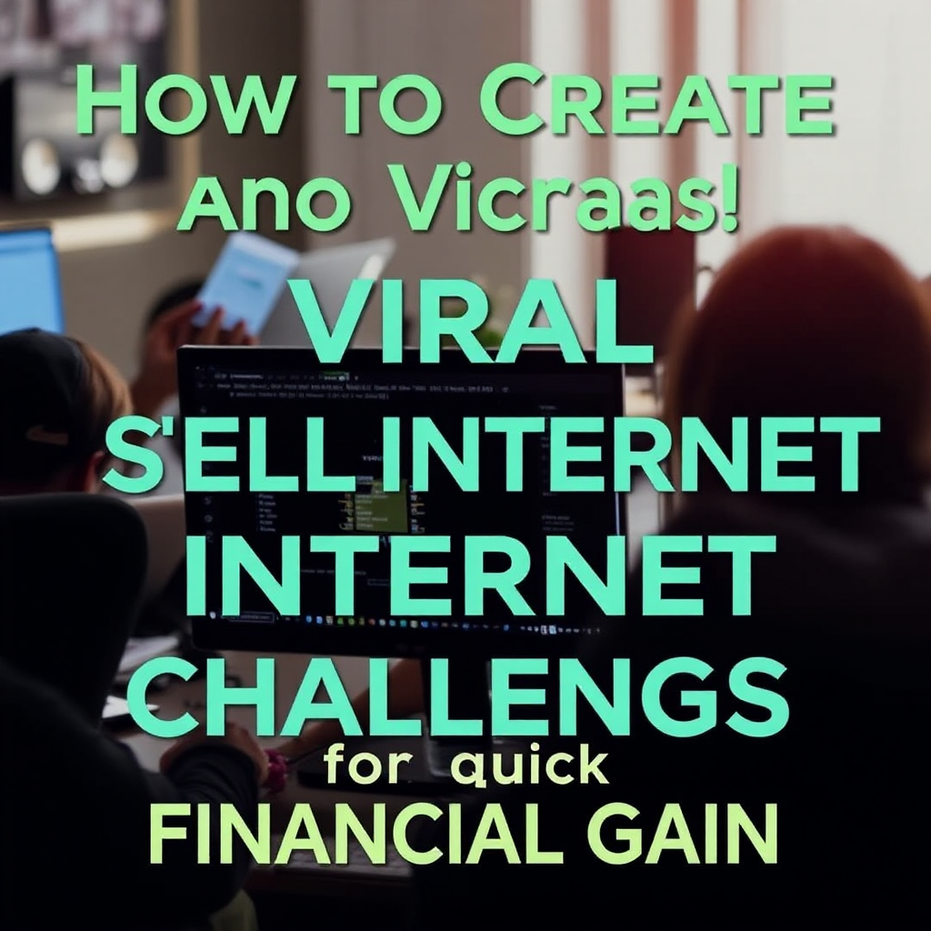 How to Create and Sell Viral Internet Challenges for Quick Financial Gain