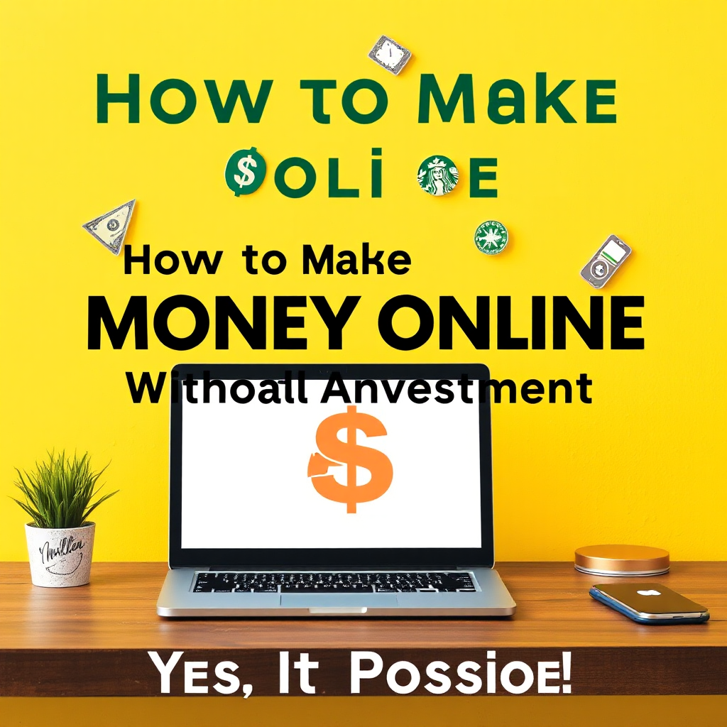 How to Make Money Online Without Any Initial Investment (Yes, It's Possible!)